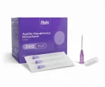 AGULHA HIPODERMICA (ROXA) 20 X 0,55MM - (24G X 3/4)  CAIXA COM 100 UNIDADES - Imagem 5