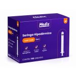 SERINGA 5ML LUER LOCK CAIXA C/ 100 Unidades - MEDIX